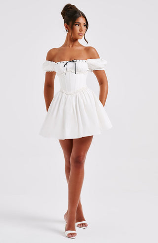 Penelope Mini Dress - Black/White - glavon