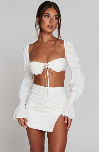 Perla Top - White - glavon
