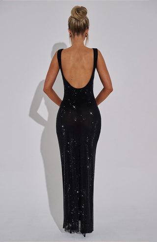 Petra Maxi Dress - Black - glavon