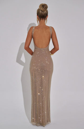 Petra Maxi Dress - Gold - glavon