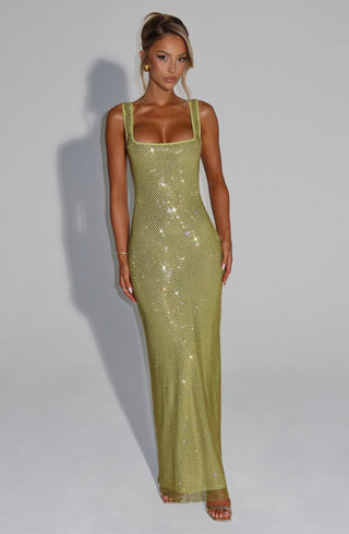 Petra maxi Dress - Olive - glavon
