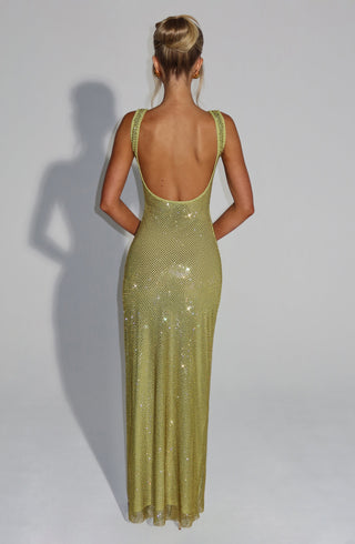 Petra maxi Dress - Olive - glavon