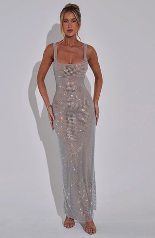 Petra Maxi Dress - Silver - glavon