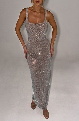 Petra Maxi Dress - Silver - glavon