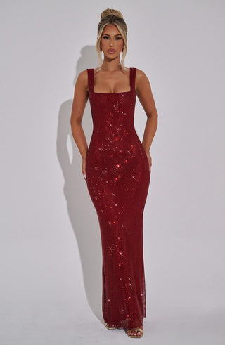 Petra Maxi Dress - Wine - glavon