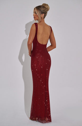 Petra Maxi Dress - Wine - glavon