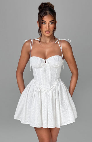 Phoebe Mini Dress - Ivory - glavon