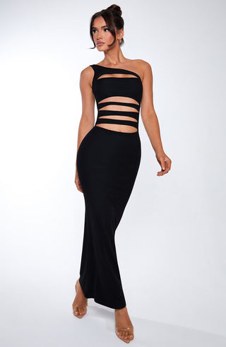 Phoenix Maxi Dress - Black - glavon