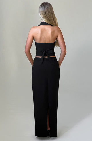 Piper Maxi Skirt - Black - glavon