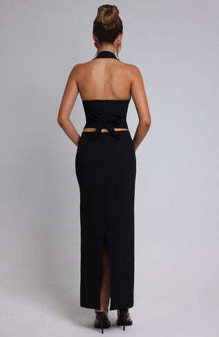 Piper Maxi Skirt - Black - glavon