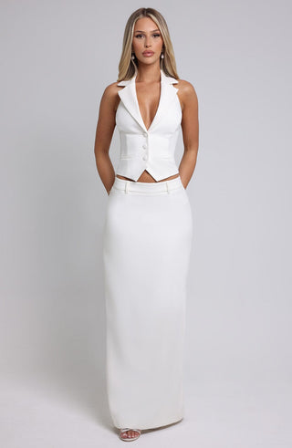 Piper Maxi Skirt - Ivory - glavon