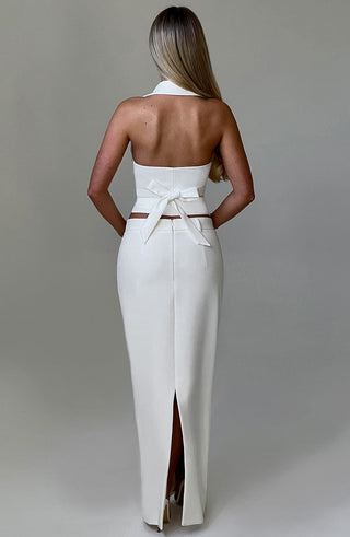 Piper Maxi Skirt - Ivory - glavon
