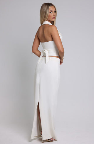 Piper Maxi Skirt - Ivory - glavon