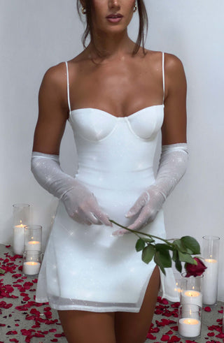 Pixie Glove - Ivory Sparkle - glavon