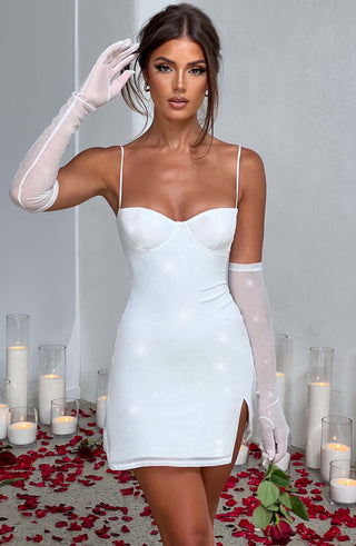 Pixie Glove - Ivory Sparkle - glavon