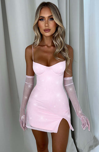 Pixie Mini Dress - Pink Sparkle - glavon