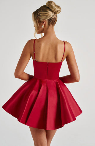 Poppy Mini Dress - Red - glavon