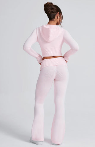 Portia Knit Hoodie - Pink - glavon
