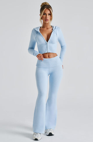 Portia Knit Pants - Baby Blue - glavon