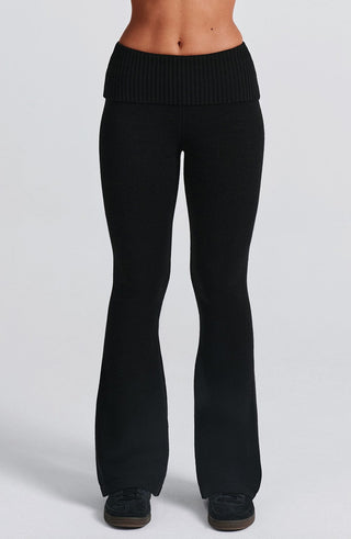 Portia Knit Pants - Black - glavon