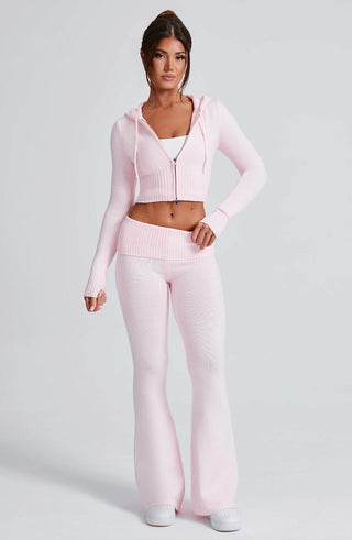 Portia Knit Pants - Pink - glavon