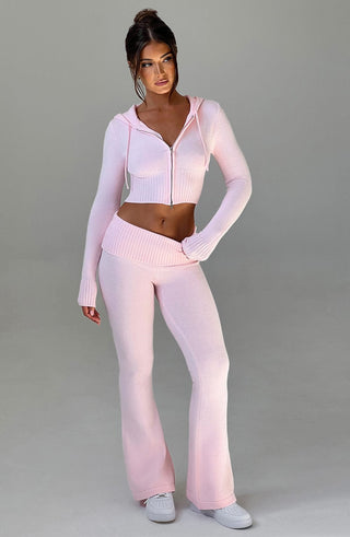 Portia Knit Pants - Pink - glavon