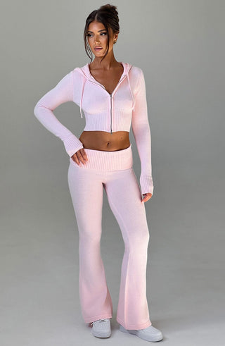 Portia Knit Pants - Pink - glavon