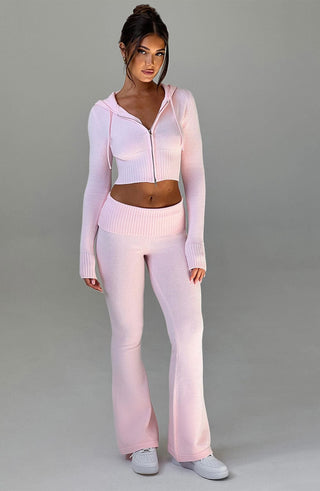 Portia Knit Pants - Pink - glavon