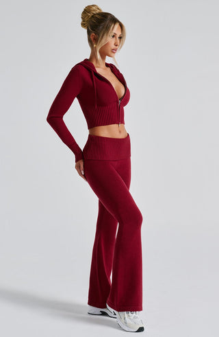 Portia Knit Pants - Red - glavon