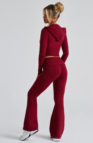 Portia Knit Pants - Red - glavon