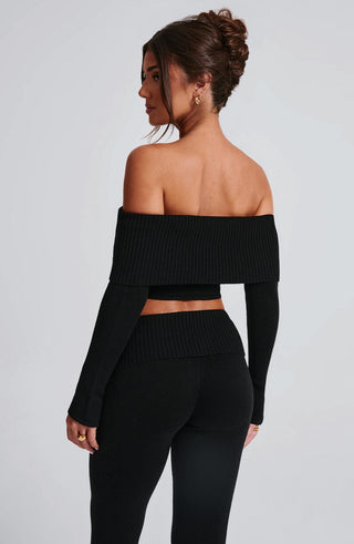 Portia Knit Top - Black - glavon