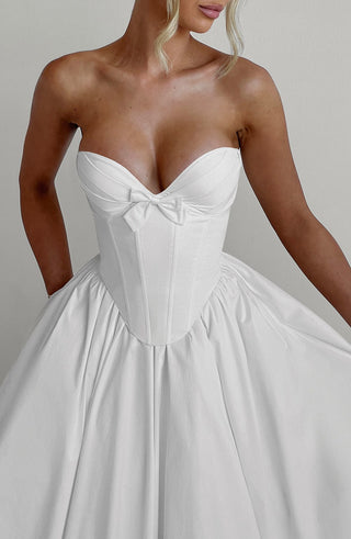 Prim Midi Dress - Ivory - glavon
