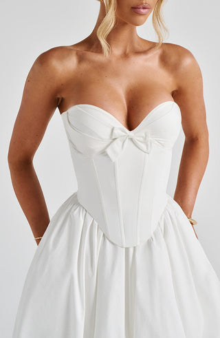 Prim Midi Dress - Ivory - glavon
