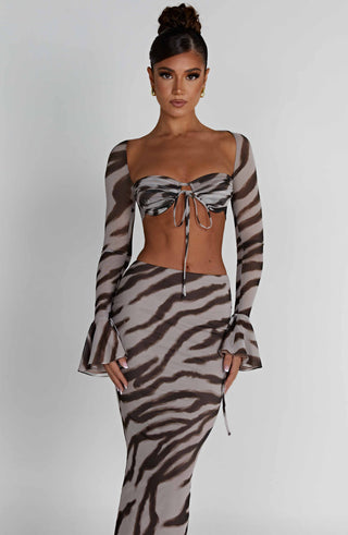 Priscilla Top - Zebra Print - glavon
