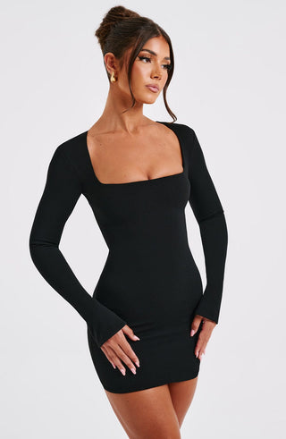 Priya Mini Dress - Black - glavon