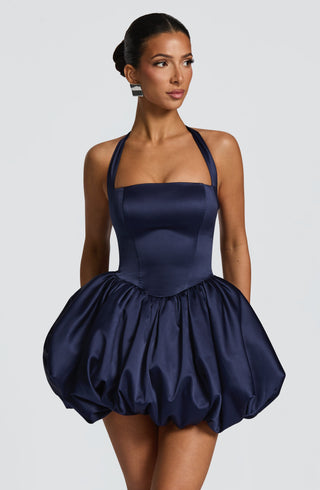 Prudence Mini Dress - Navy - glavon