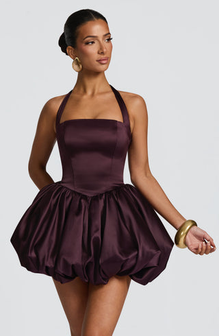 Prudence Mini Dress - Plum - glavon