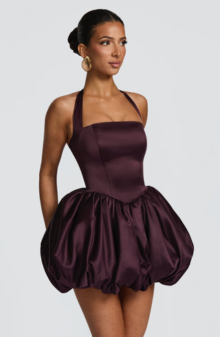 Prudence Mini Dress - Plum - glavon