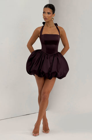 Prudence Mini Dress - Plum - glavon