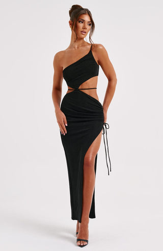 Rachelle Maxi Dress - Black - glavon