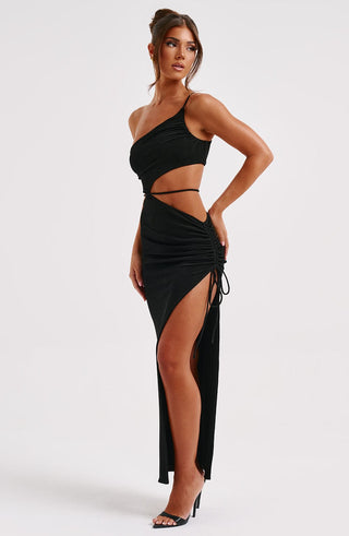 Rachelle Maxi Dress - Black - glavon