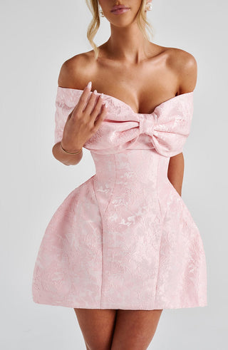 Raquel Mini Dress - Blush - glavon