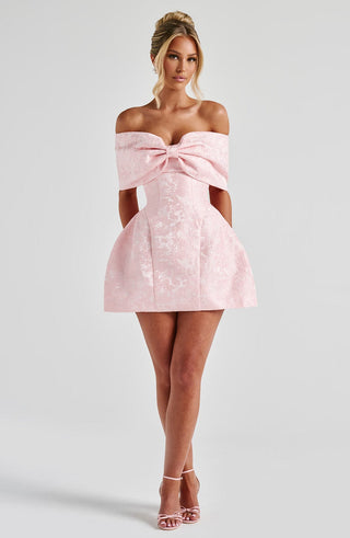 Raquel Mini Dress - Blush - glavon