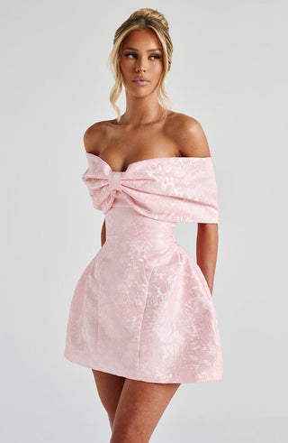 Raquel Mini Dress - Blush - glavon