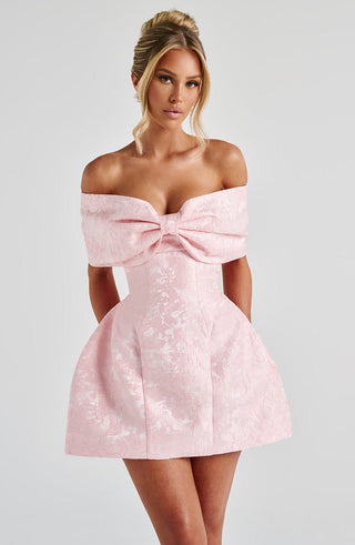 Raquel Mini Dress - Blush - glavon