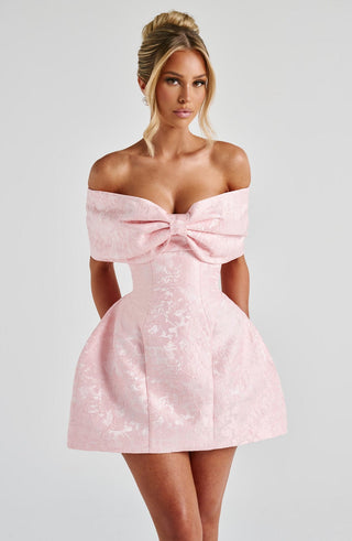 Raquel Mini Dress - Blush - glavon