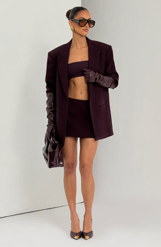 Reece Blazer - Plum - glavon