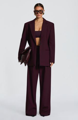 Reece Blazer - Plum - glavon