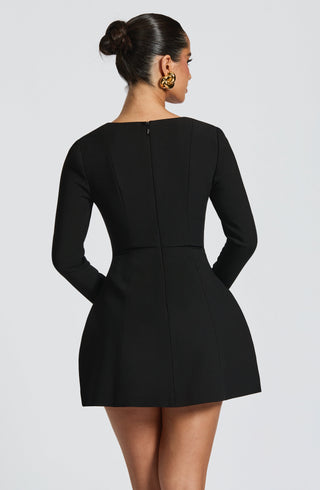 Regina Mini Dress - Black - glavon