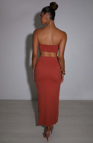 Rosa Maxi Skirt - Rust - glavon